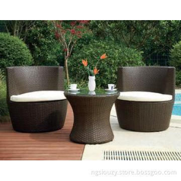 Luxury Home Resin Wicker Obelisk Chair With Power Coated Al